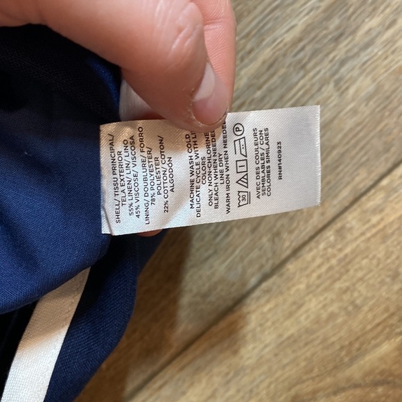 Loft Linen Wrap mini skirt with buttons - Picture 8 of 9